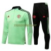 Manchester United Sweatshirts Anzüge Suit Quarter-zip 2022-23 Grüne Für Herren